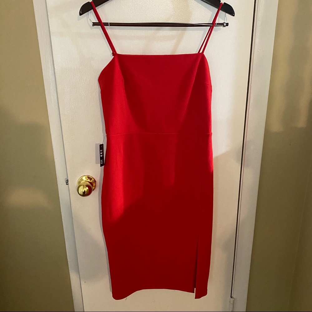 NWT Express Red Spaghetti Strap Dress Size 8